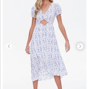 Floral Print Midi Dress